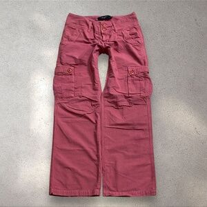 Billy Blues Muted Red Drop Rise Boot Trouser Pants
